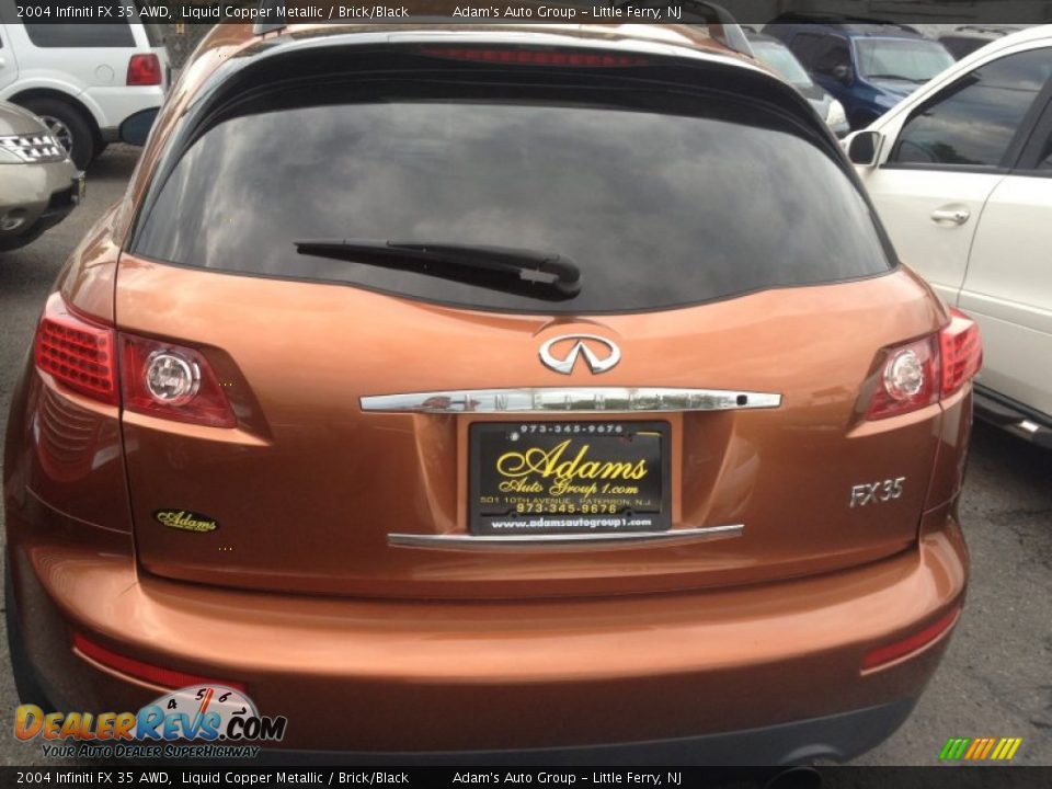 2004 Infiniti FX 35 AWD Liquid Copper Metallic / Brick/Black Photo #5