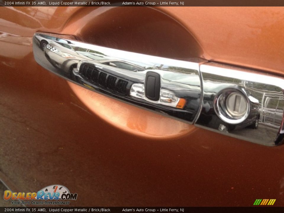 2004 Infiniti FX 35 AWD Liquid Copper Metallic / Brick/Black Photo #7