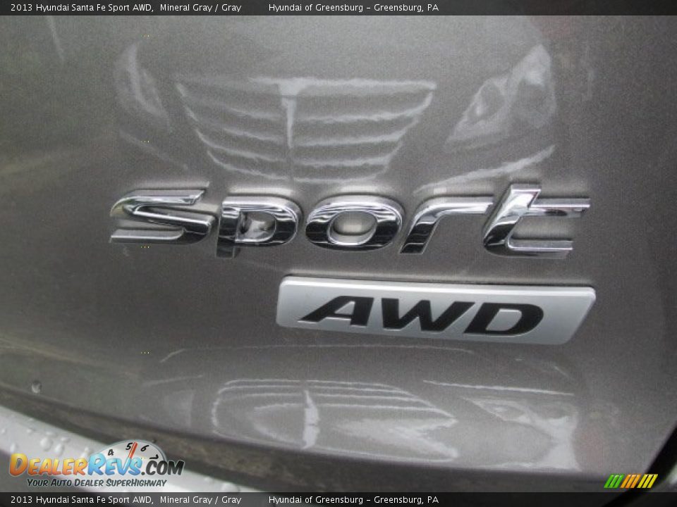 2013 Hyundai Santa Fe Sport AWD Mineral Gray / Gray Photo #9