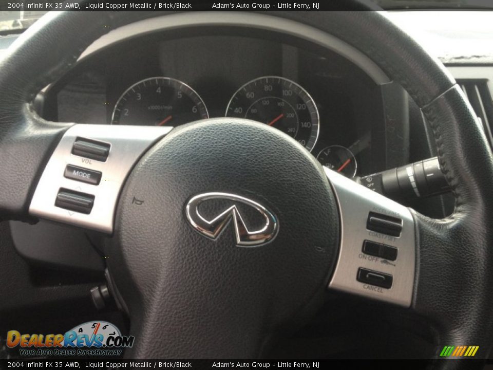 2004 Infiniti FX 35 AWD Liquid Copper Metallic / Brick/Black Photo #10