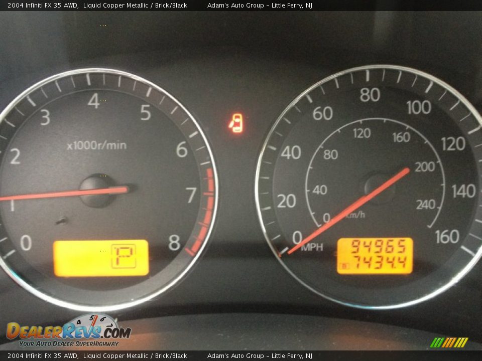 2004 Infiniti FX 35 AWD Liquid Copper Metallic / Brick/Black Photo #11