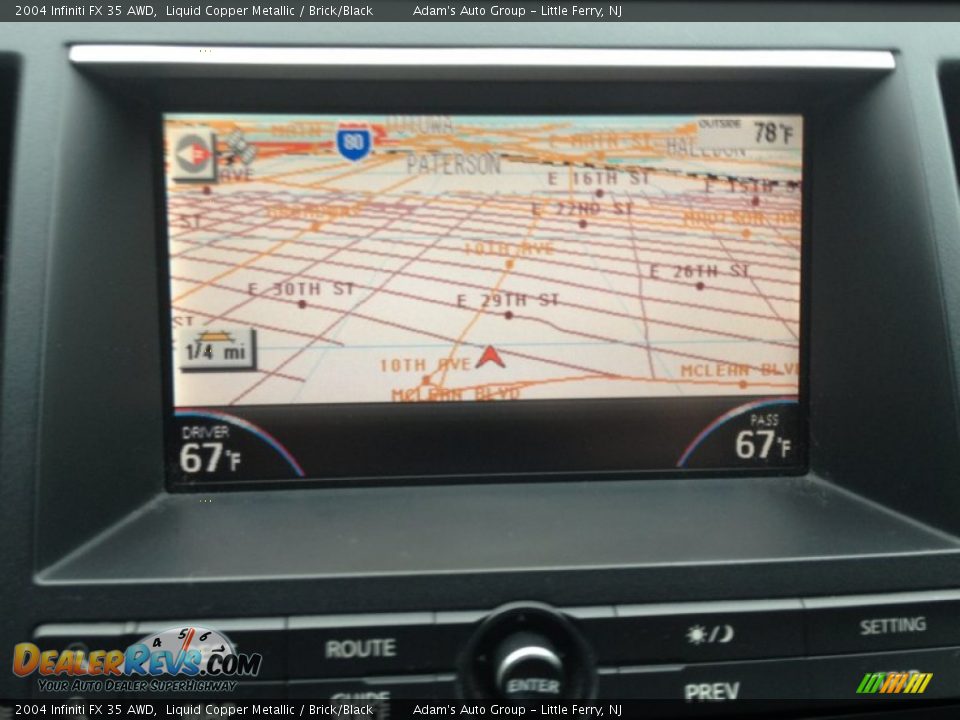 2004 Infiniti FX 35 AWD Liquid Copper Metallic / Brick/Black Photo #13