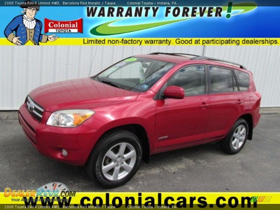 2006 Toyota RAV4 Limited 4WD Barcelona Red Metallic / Taupe Photo #1