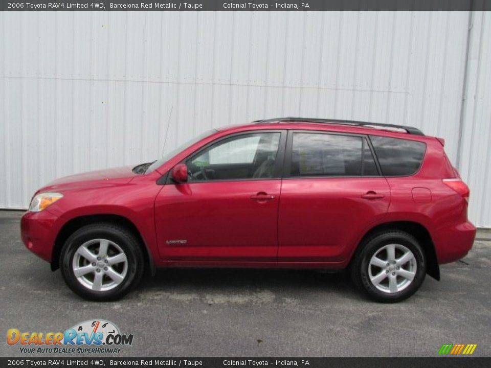 2006 Toyota RAV4 Limited 4WD Barcelona Red Metallic / Taupe Photo #2