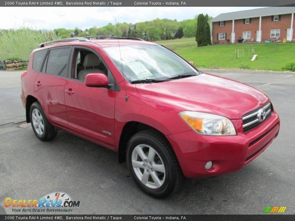 2006 Toyota RAV4 Limited 4WD Barcelona Red Metallic / Taupe Photo #4