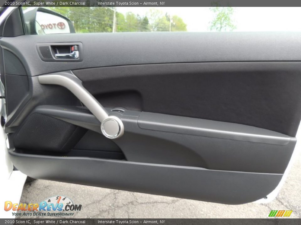 2010 Scion tC Super White / Dark Charcoal Photo #20
