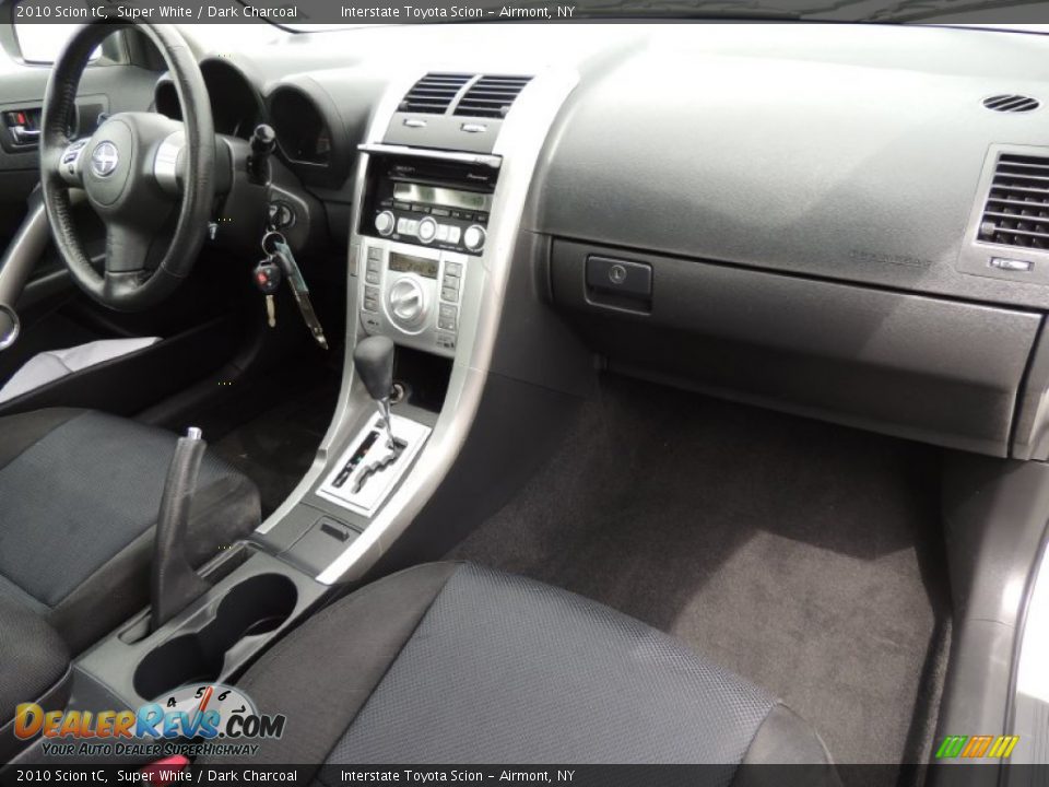 2010 Scion tC Super White / Dark Charcoal Photo #21