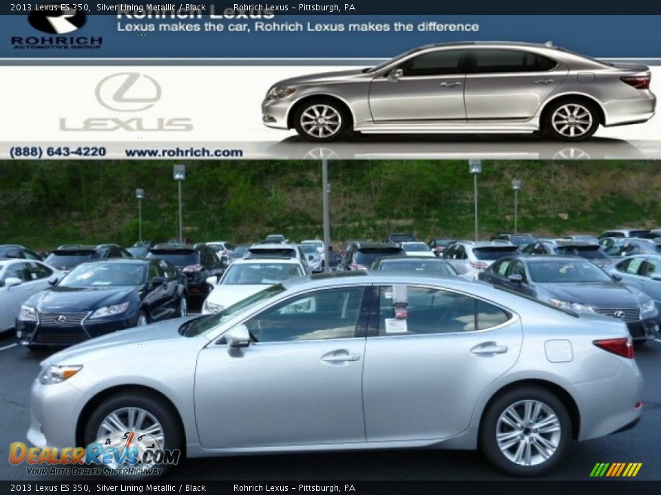 2013 Lexus ES 350 Silver Lining Metallic / Black Photo #1