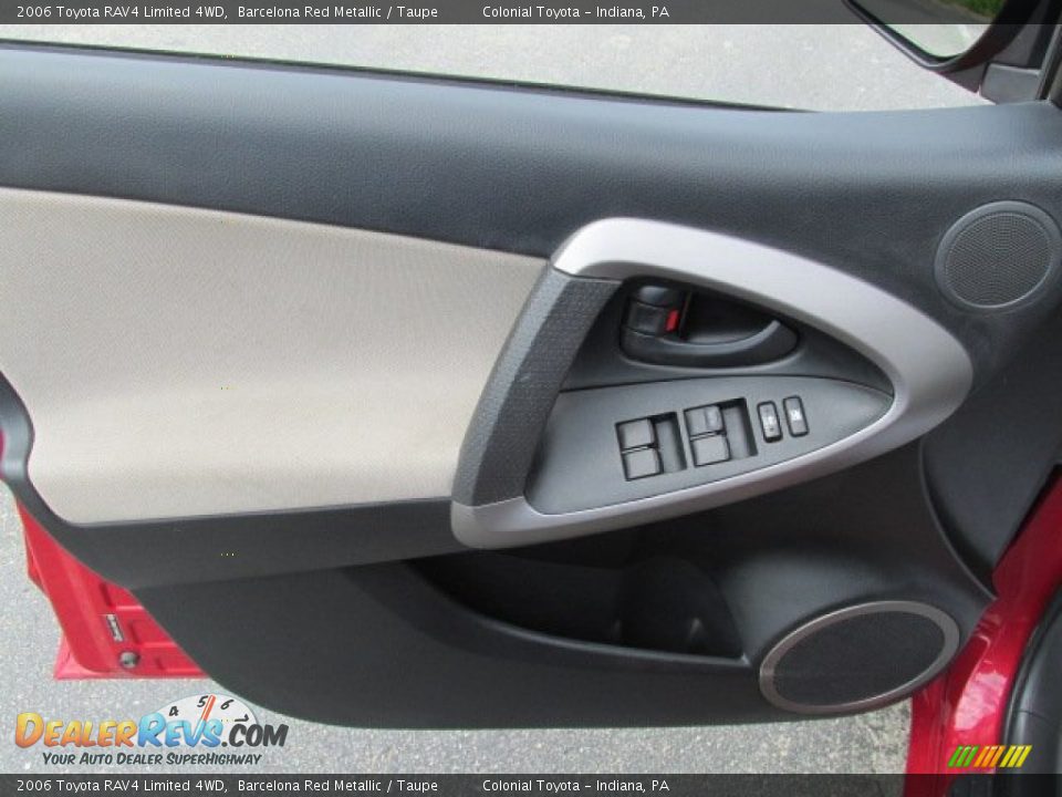 2006 Toyota RAV4 Limited 4WD Barcelona Red Metallic / Taupe Photo #11