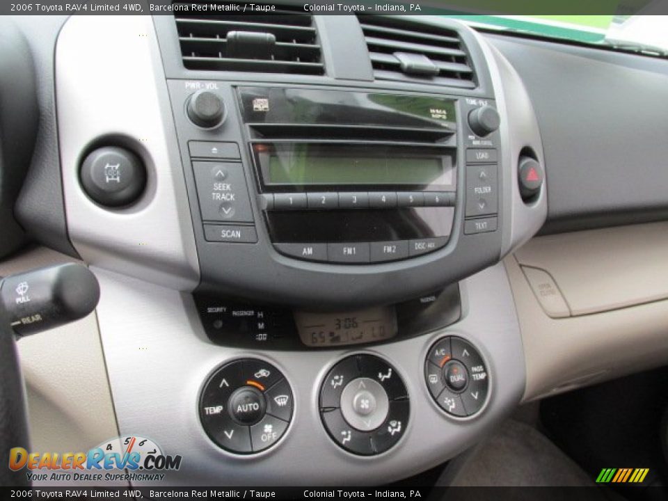 2006 Toyota RAV4 Limited 4WD Barcelona Red Metallic / Taupe Photo #12