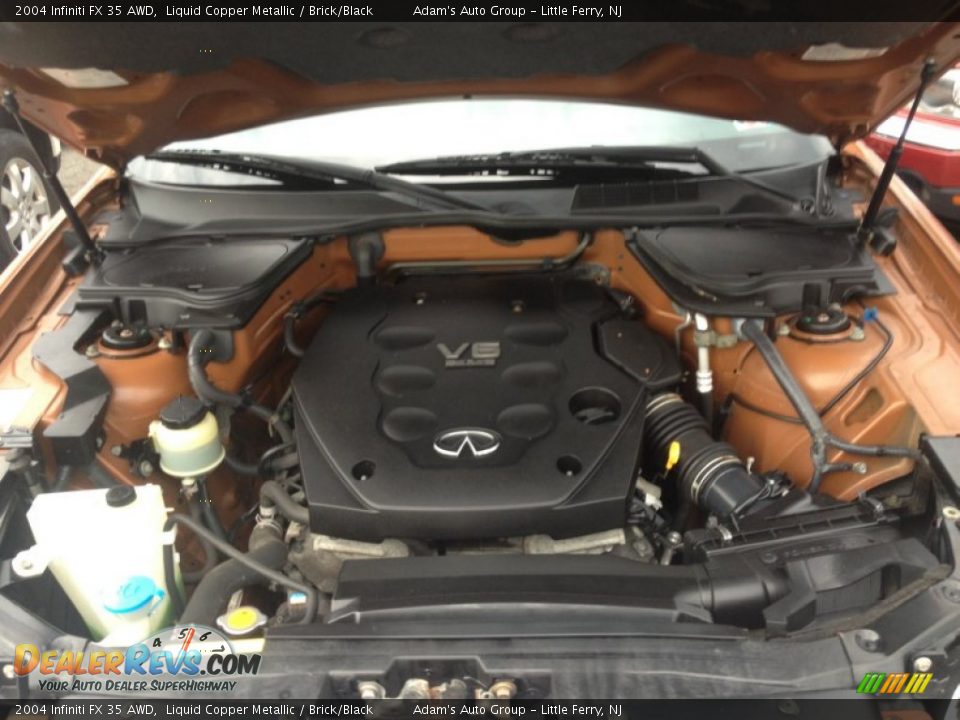 2004 Infiniti FX 35 AWD Liquid Copper Metallic / Brick/Black Photo #30