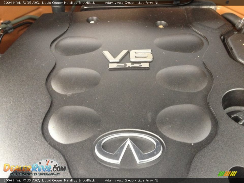 2004 Infiniti FX 35 AWD Liquid Copper Metallic / Brick/Black Photo #31