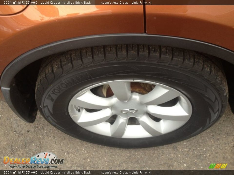 2004 Infiniti FX 35 AWD Liquid Copper Metallic / Brick/Black Photo #32