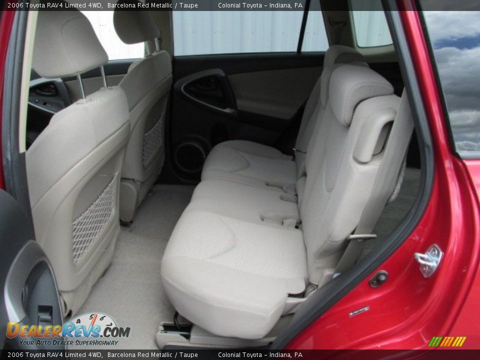 2006 Toyota RAV4 Limited 4WD Barcelona Red Metallic / Taupe Photo #16