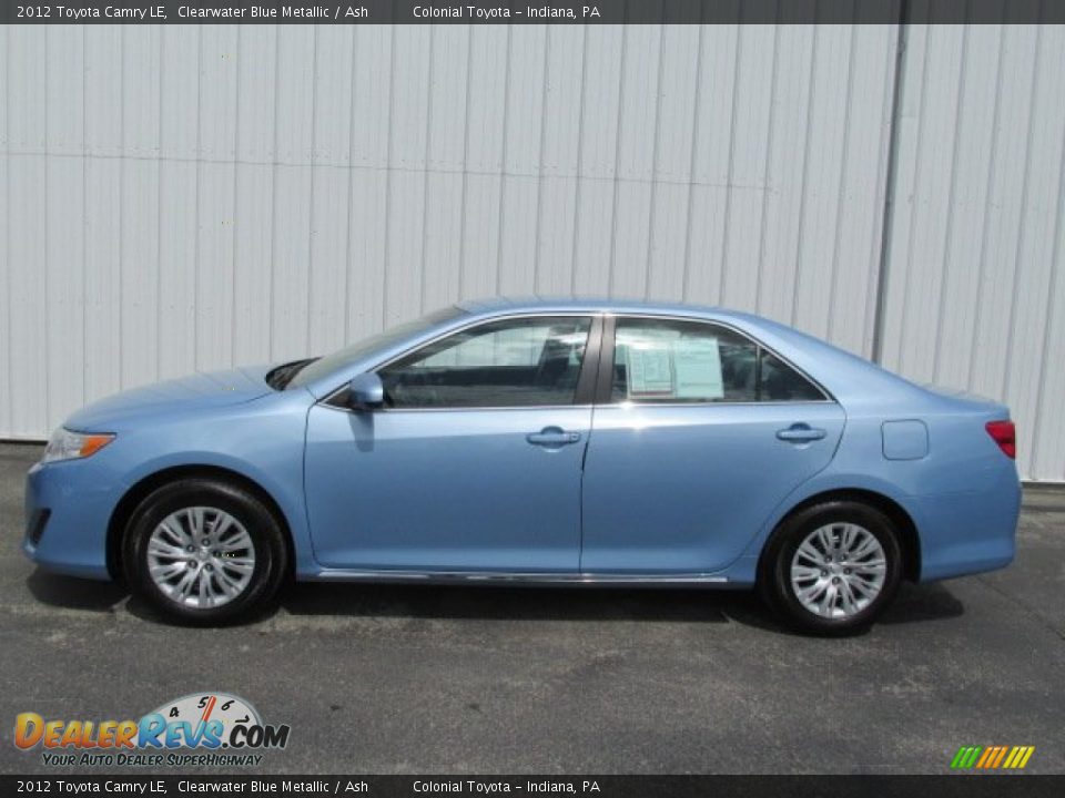 2012 Toyota Camry LE Clearwater Blue Metallic / Ash Photo #2