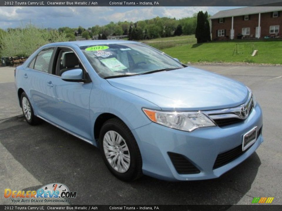 2012 Toyota Camry LE Clearwater Blue Metallic / Ash Photo #4