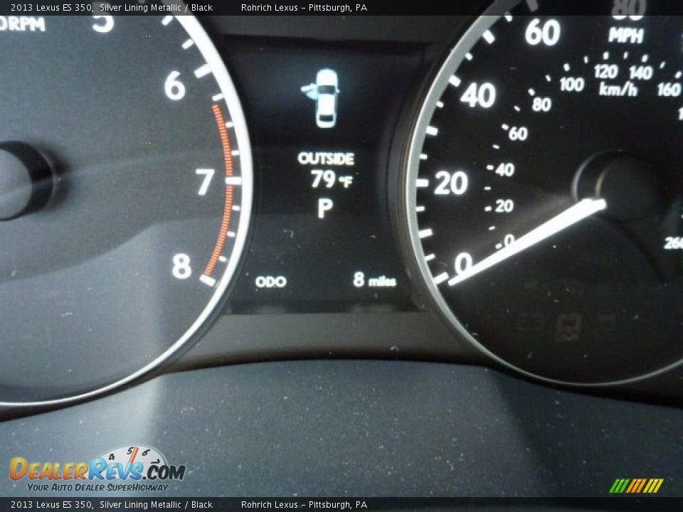 2013 Lexus ES 350 Silver Lining Metallic / Black Photo #19