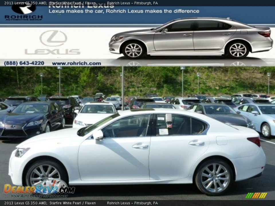 2013 Lexus GS 350 AWD Starfire White Pearl / Flaxen Photo #1