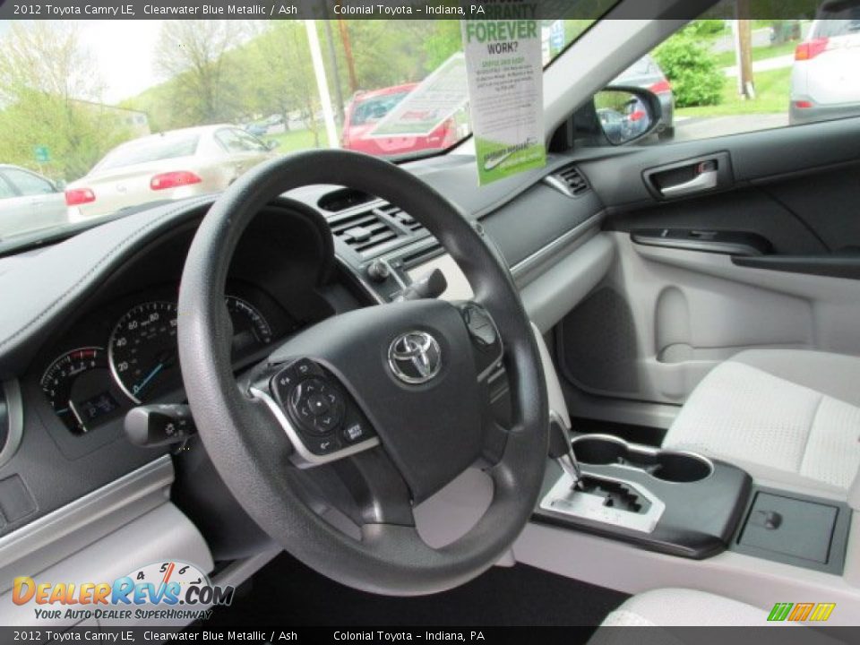 2012 Toyota Camry LE Clearwater Blue Metallic / Ash Photo #9