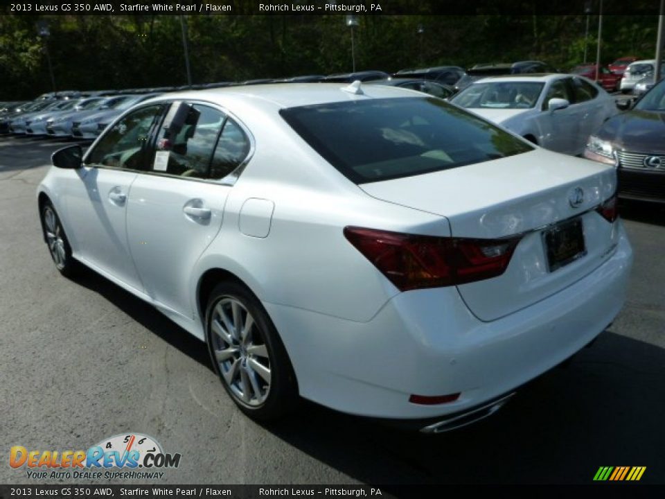 2013 Lexus GS 350 AWD Starfire White Pearl / Flaxen Photo #2