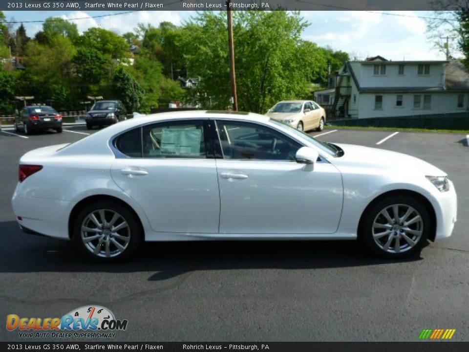 2013 Lexus GS 350 AWD Starfire White Pearl / Flaxen Photo #5