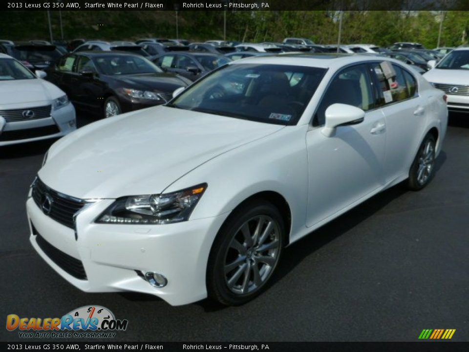 2013 Lexus GS 350 AWD Starfire White Pearl / Flaxen Photo #8