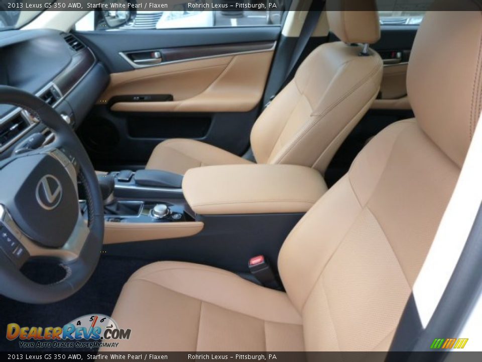 2013 Lexus GS 350 AWD Starfire White Pearl / Flaxen Photo #10