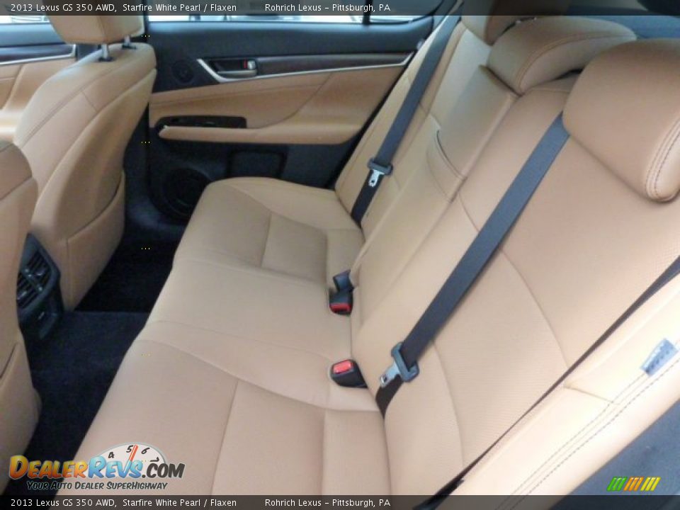 2013 Lexus GS 350 AWD Starfire White Pearl / Flaxen Photo #11