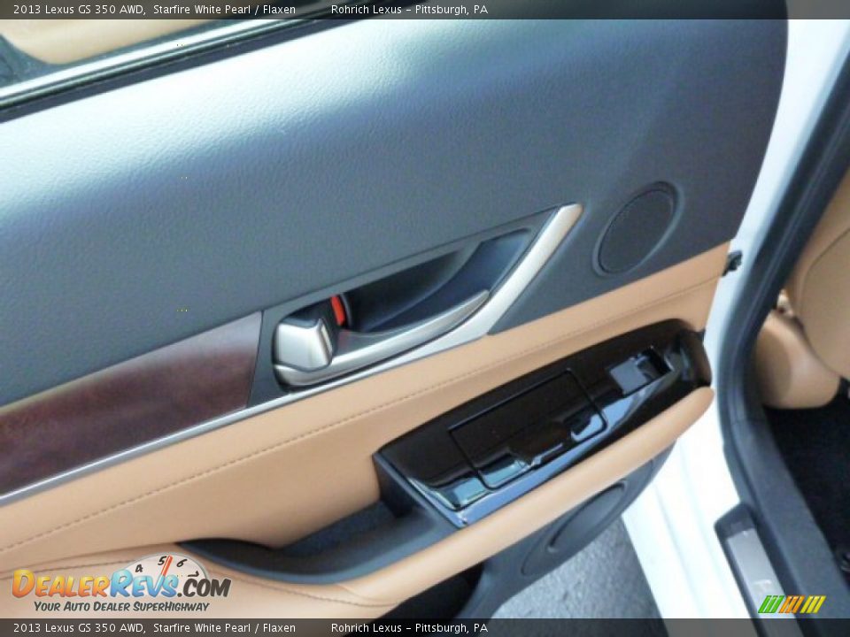 2013 Lexus GS 350 AWD Starfire White Pearl / Flaxen Photo #13