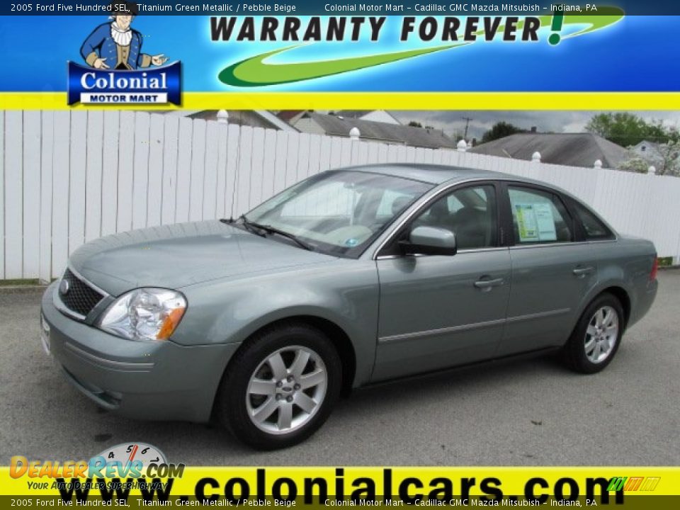 2005 Ford Five Hundred SEL Titanium Green Metallic / Pebble Beige Photo #1