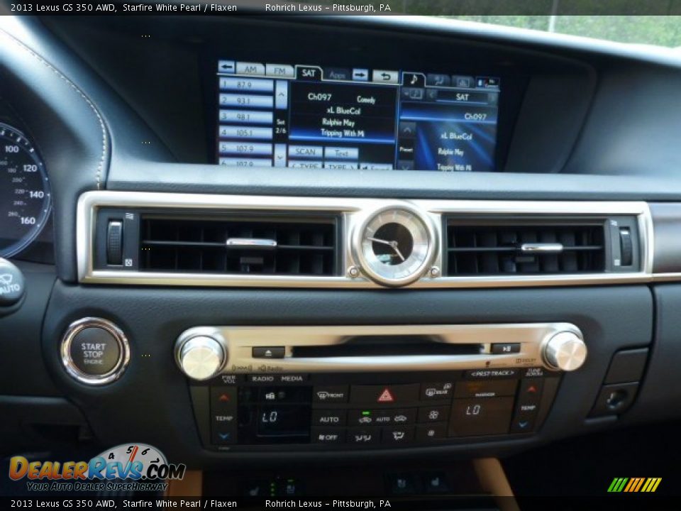 2013 Lexus GS 350 AWD Starfire White Pearl / Flaxen Photo #19