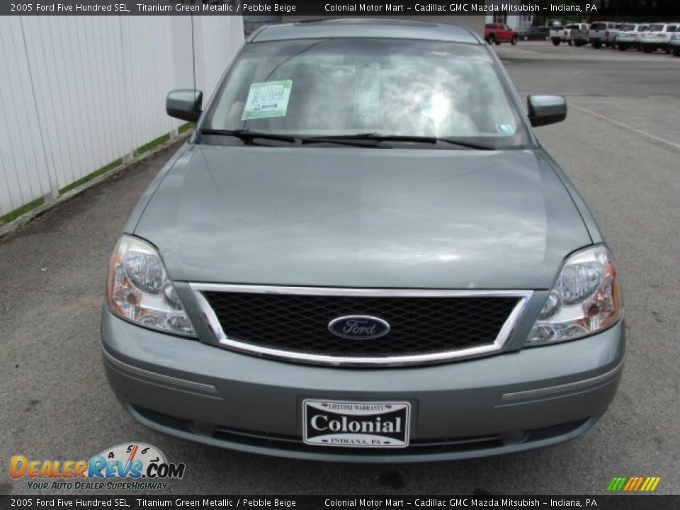 2005 Ford Five Hundred SEL Titanium Green Metallic / Pebble Beige Photo #4