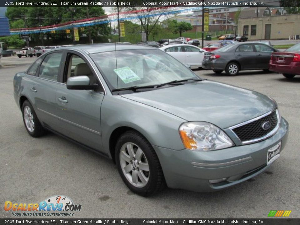 2005 Ford Five Hundred SEL Titanium Green Metallic / Pebble Beige Photo #5
