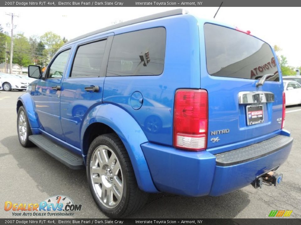 2007 Dodge Nitro R/T 4x4 Electric Blue Pearl / Dark Slate Gray Photo #6