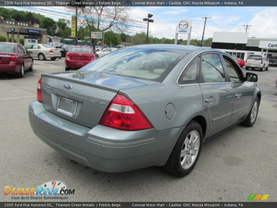 2005 Ford Five Hundred SEL Titanium Green Metallic / Pebble Beige Photo #7