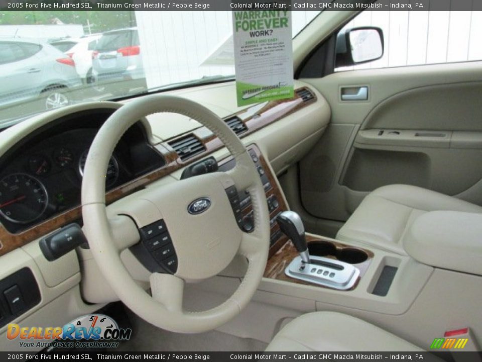 2005 Ford Five Hundred SEL Titanium Green Metallic / Pebble Beige Photo #11