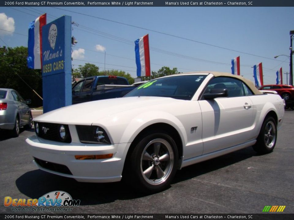 2006 Ford Mustang GT Premium Convertible Performance White / Light Parchment Photo #4