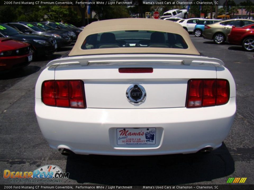 2006 Ford Mustang GT Premium Convertible Performance White / Light Parchment Photo #7