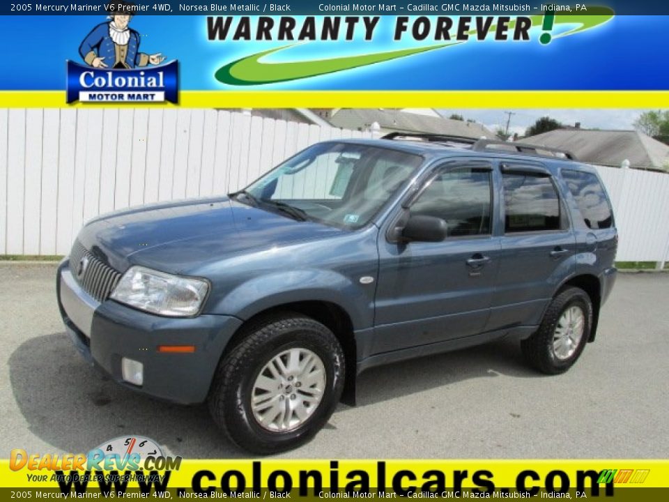 2005 Mercury Mariner V6 Premier 4WD Norsea Blue Metallic / Black Photo #1