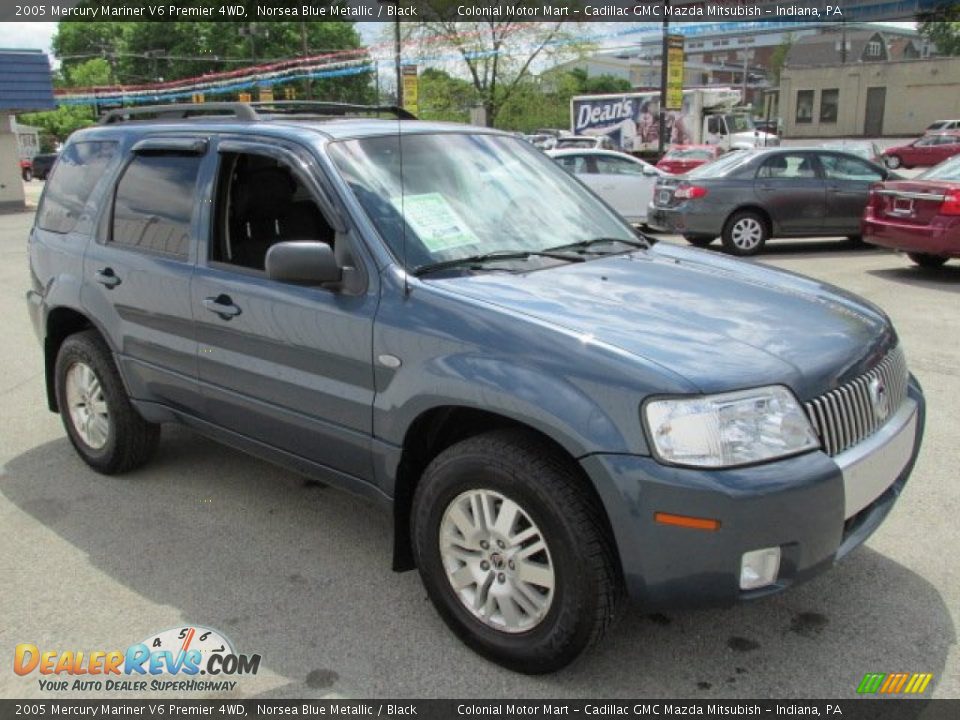 2005 Mercury Mariner V6 Premier 4WD Norsea Blue Metallic / Black Photo #6