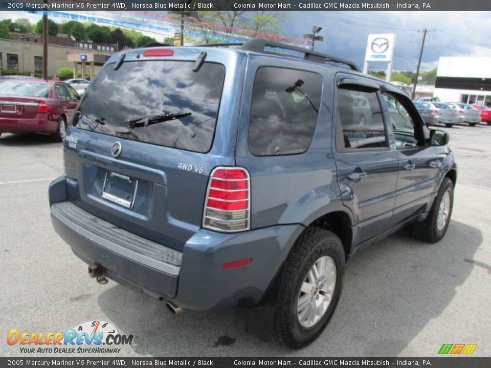 2005 Mercury Mariner V6 Premier 4WD Norsea Blue Metallic / Black Photo #7