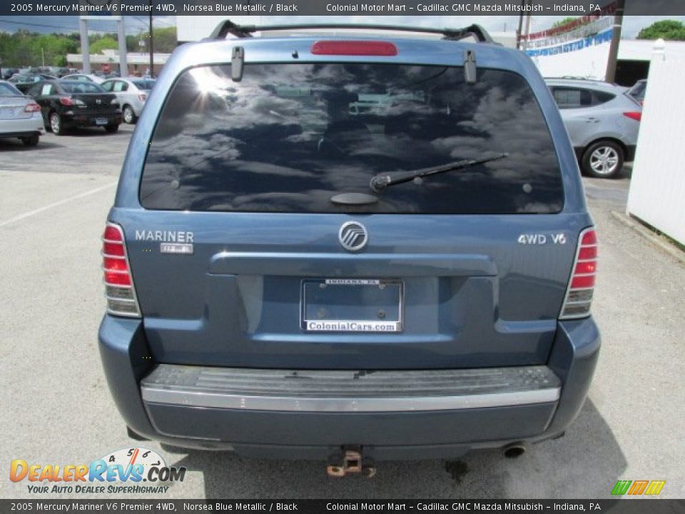 2005 Mercury Mariner V6 Premier 4WD Norsea Blue Metallic / Black Photo #8