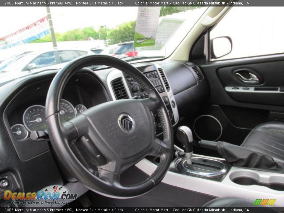 2005 Mercury Mariner V6 Premier 4WD Norsea Blue Metallic / Black Photo #12