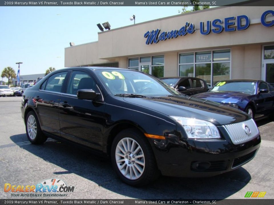 2009 Mercury Milan V6 Premier Tuxedo Black Metallic / Dark Charcoal Photo #2