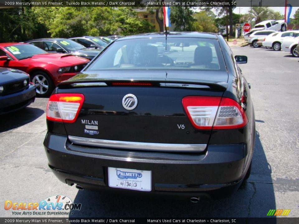 2009 Mercury Milan V6 Premier Tuxedo Black Metallic / Dark Charcoal Photo #7