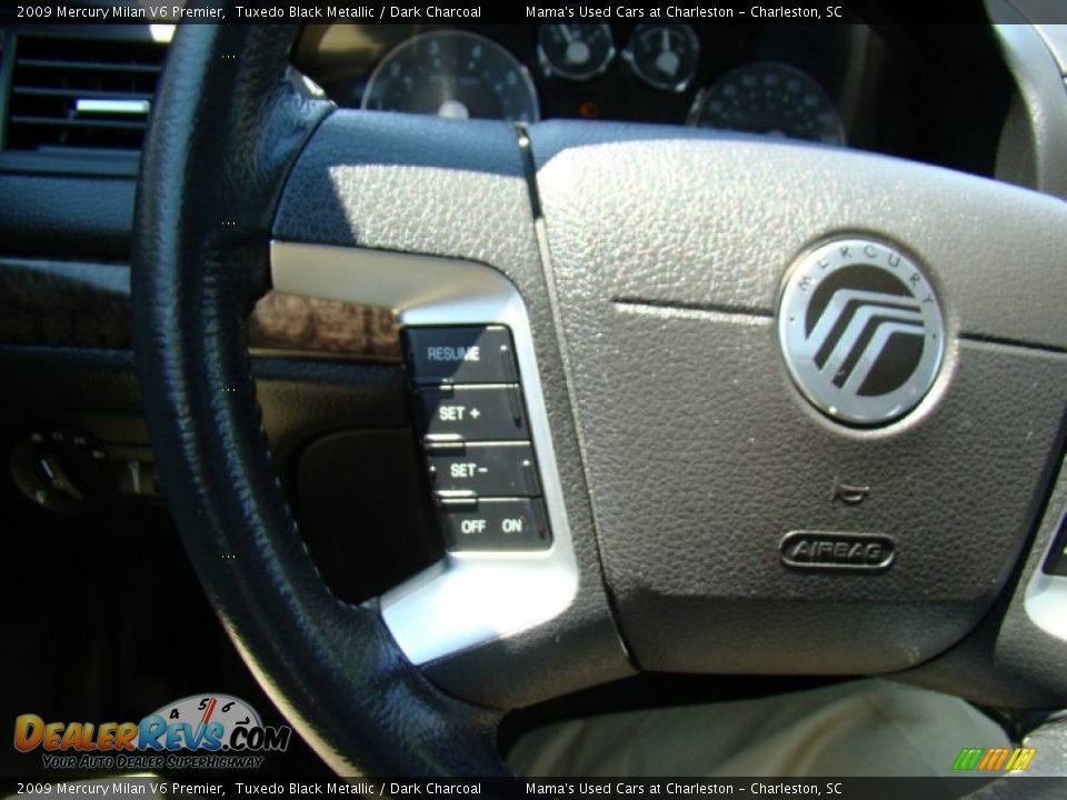 2009 Mercury Milan V6 Premier Tuxedo Black Metallic / Dark Charcoal Photo #17