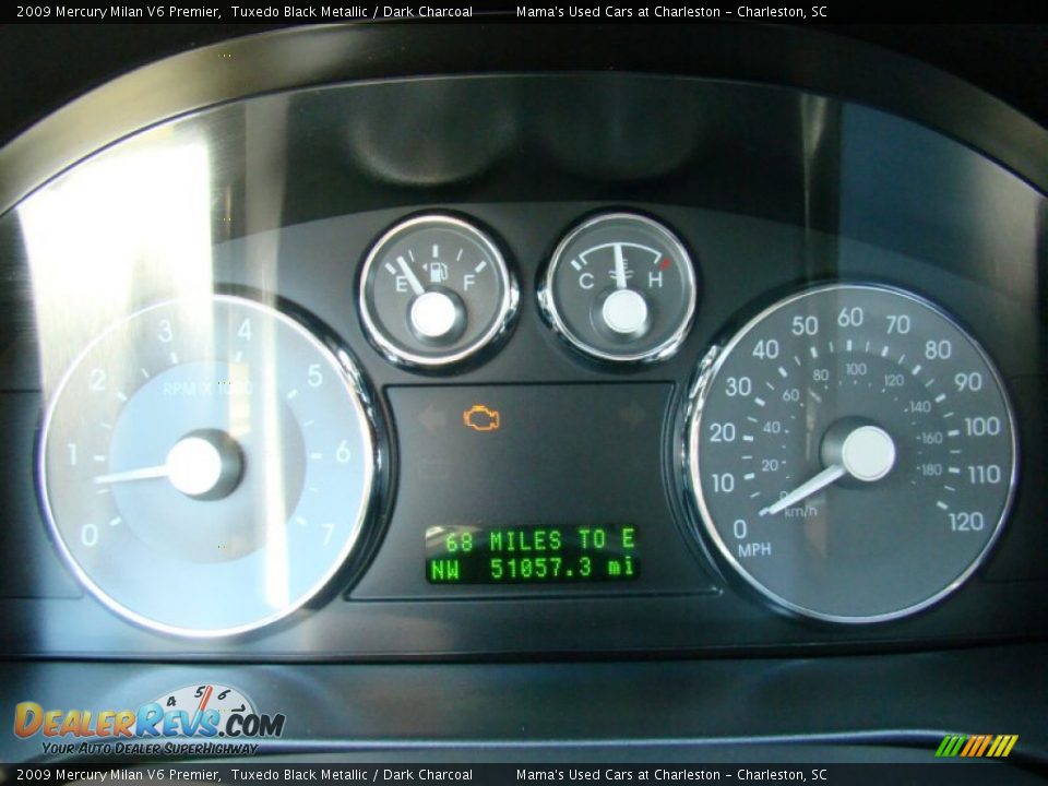 2009 Mercury Milan V6 Premier Tuxedo Black Metallic / Dark Charcoal Photo #19