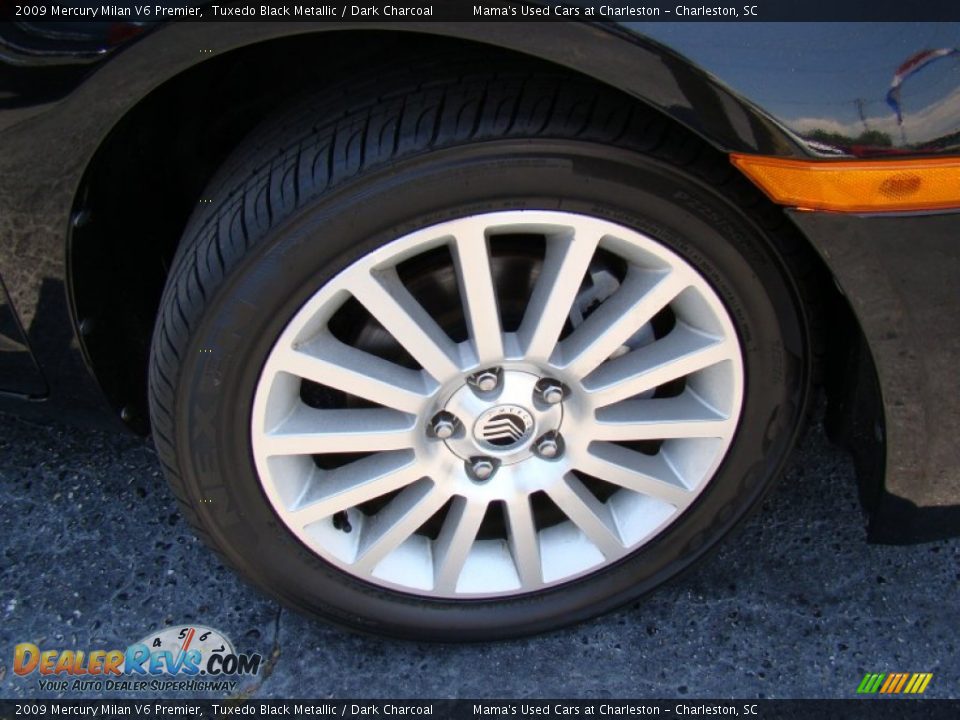 2009 Mercury Milan V6 Premier Tuxedo Black Metallic / Dark Charcoal Photo #23