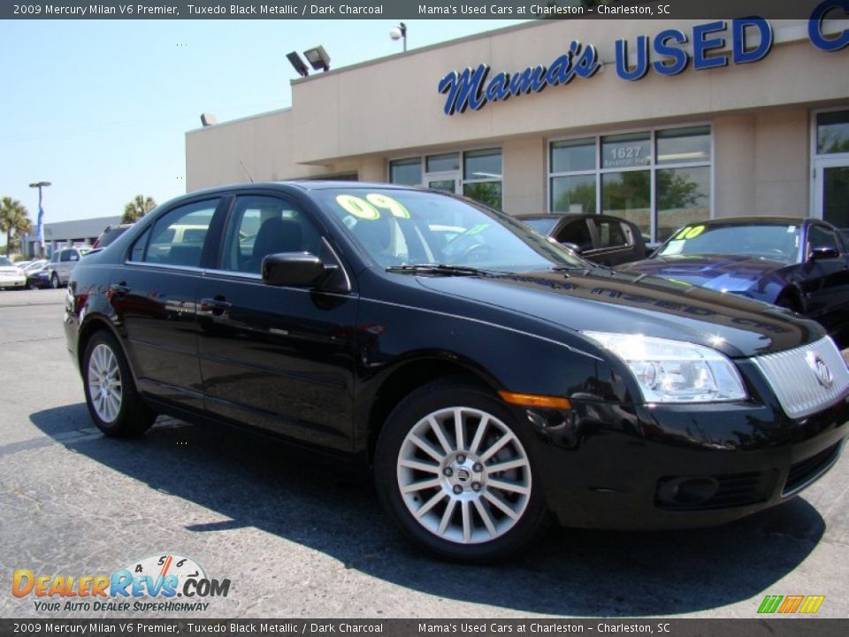 2009 Mercury Milan V6 Premier Tuxedo Black Metallic / Dark Charcoal Photo #24