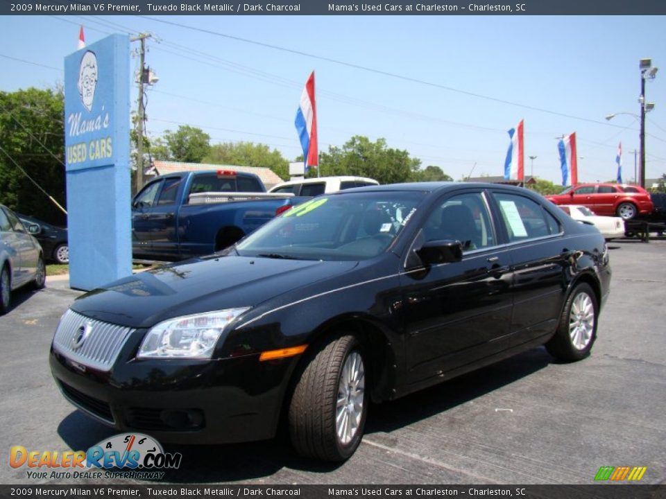 2009 Mercury Milan V6 Premier Tuxedo Black Metallic / Dark Charcoal Photo #25